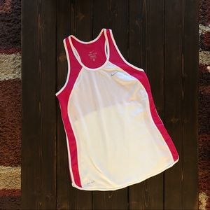 Nike Dri Fit Singlet Pink/white